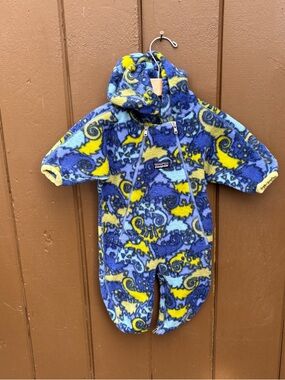 Vintage Patagonia Fleece Bunting Infant Medium 12-16 Lbs Double Zip Made in USA